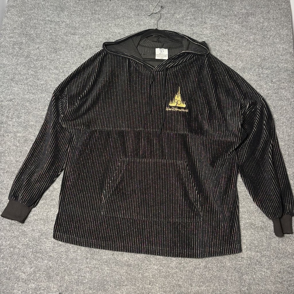 Walt Disney World 50th Anniversary Luxe Logo Corduroy Spirit Jersey Hoodie XXL